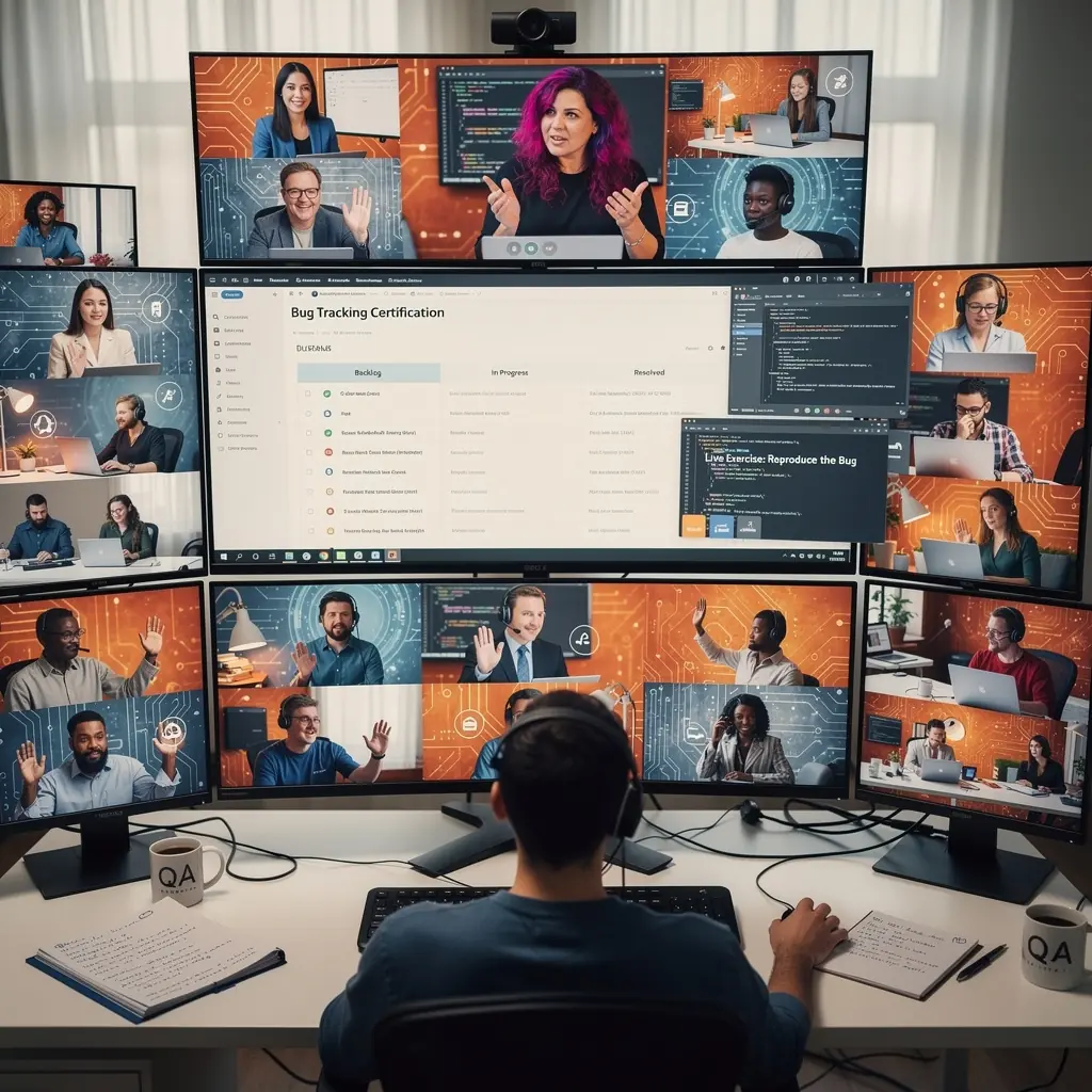 Ein Notizbuch und ein Laptop stehen bereit für das Lernen von Testmethoden.