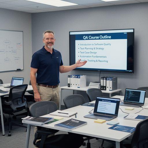 Ein Zertifikat für den Abschluss eines Kurses zur Qualitätssicherung wird präsentiert.